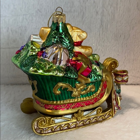 Fitz and Floyd Vintage Santa Sleigh - Picture 2 of 5